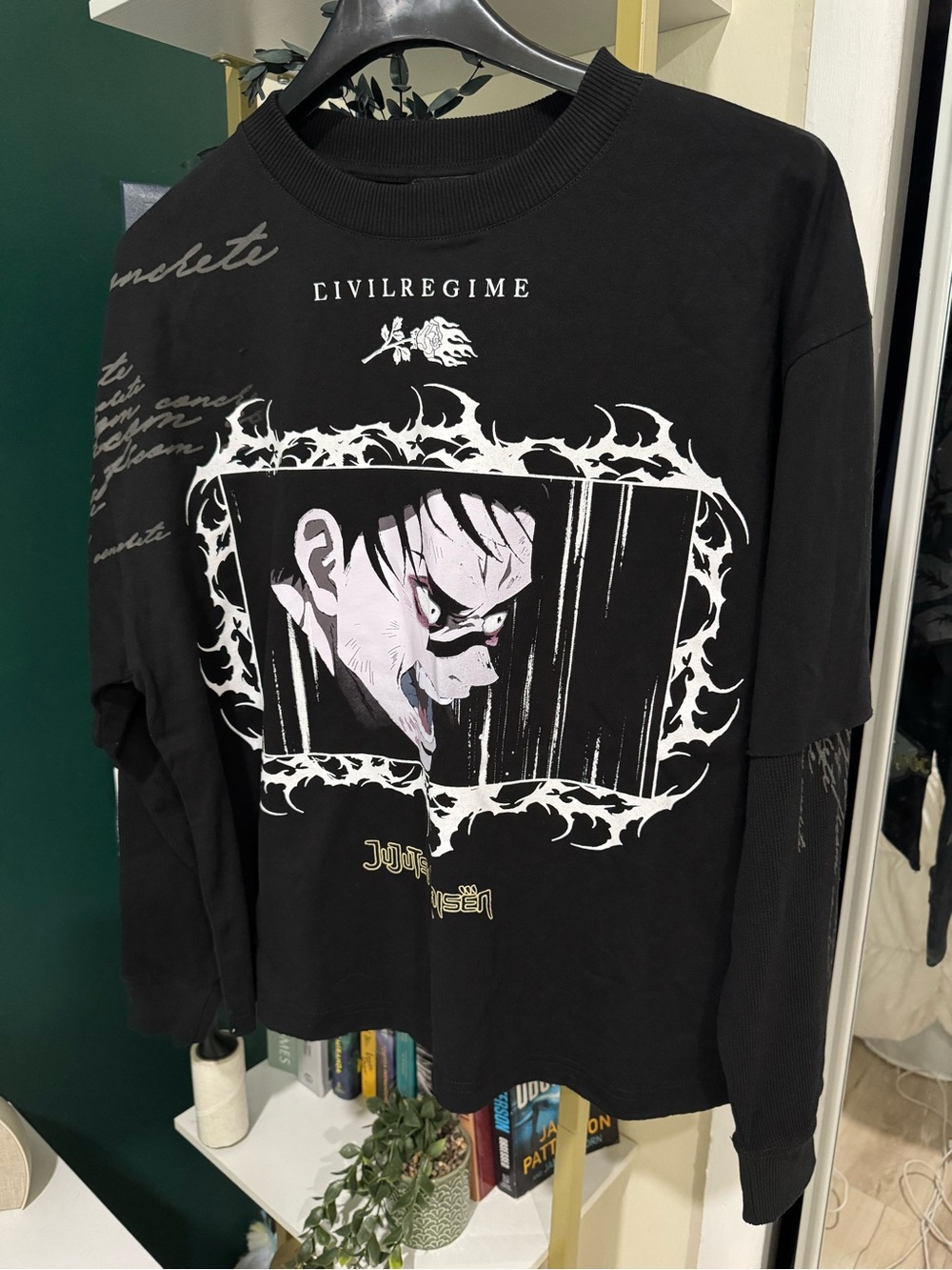 Civil Regime Jujutsu Kaisen Men’s Long Sleeve Size Small